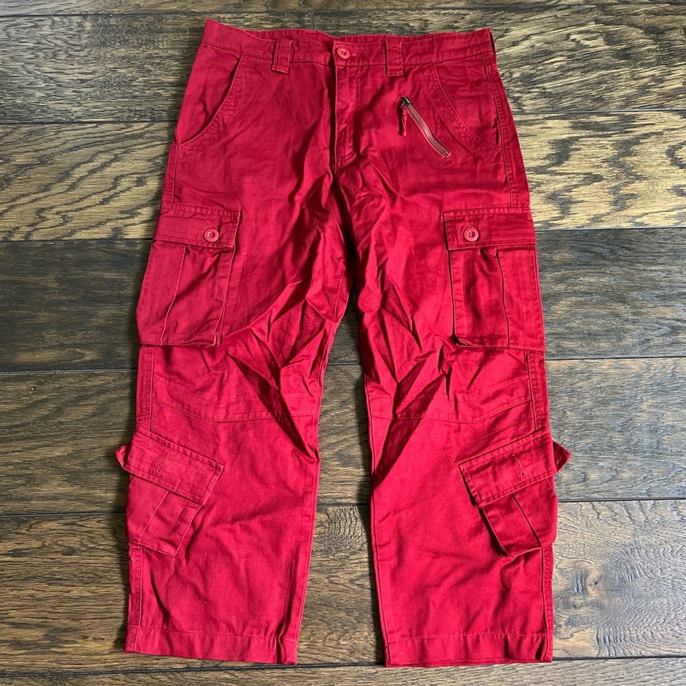 Men's cardinal Red Cargo Pants